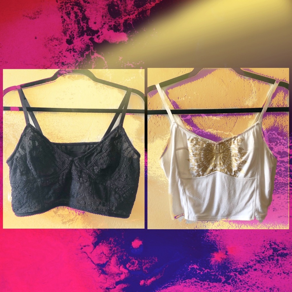 Pair of Free People bralettes